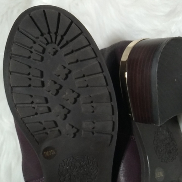 FLASH SALE! Vince Camuto Inside Zip Up Leather Boots W/Gold Hardware Sz.7M - Picture 13 of 16